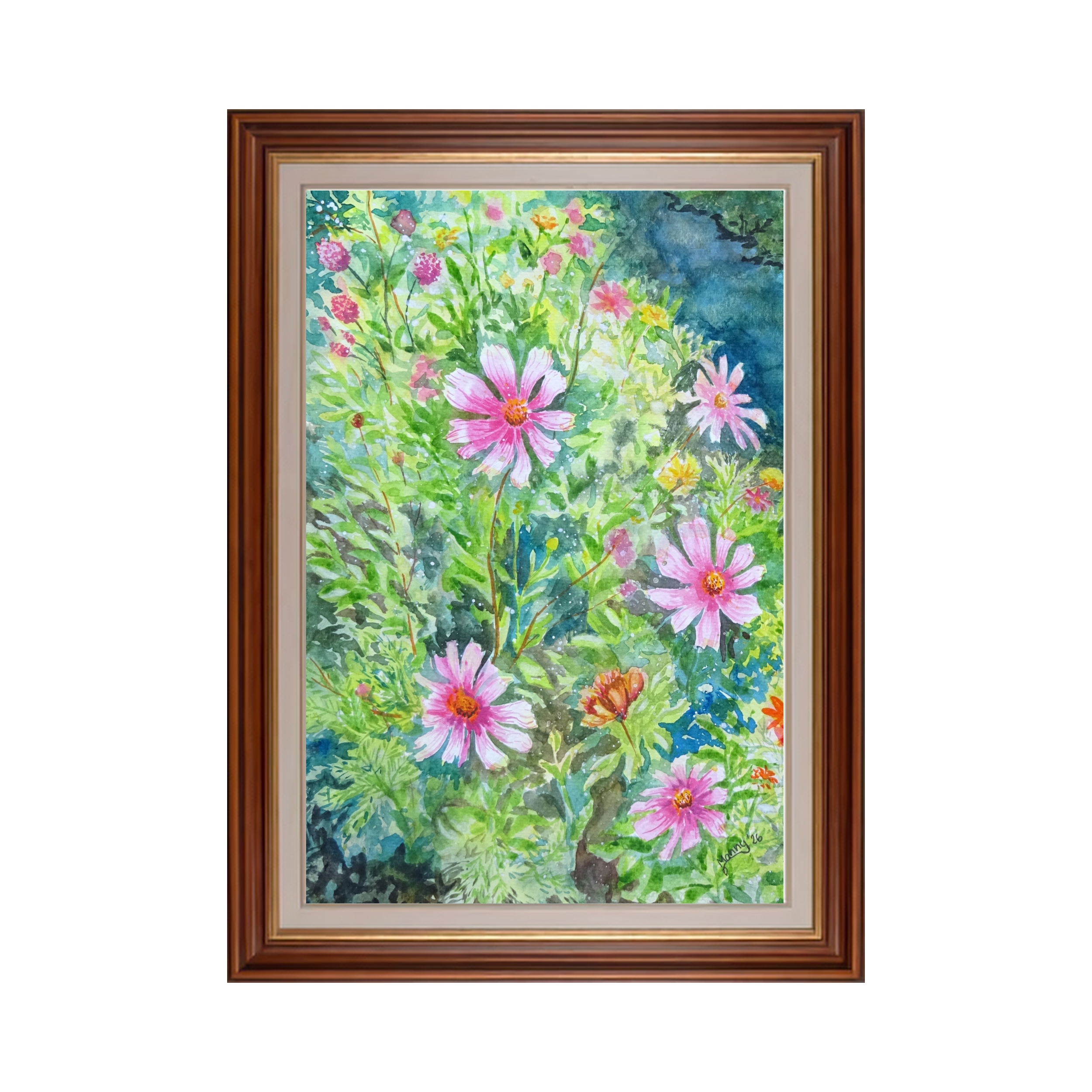 Wild Summer Garden – Floral Watercolor Art Print