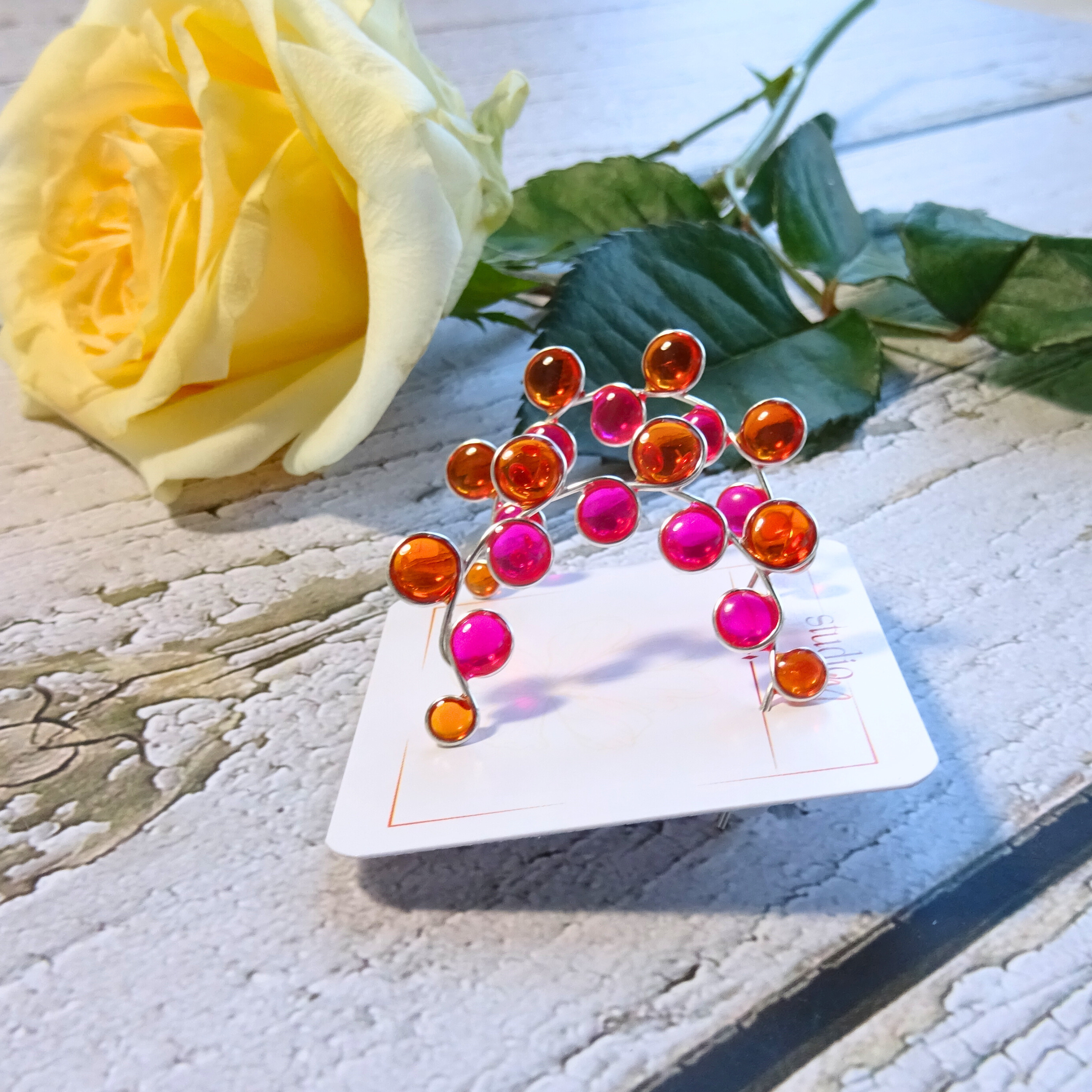 Lesbian flag earrings for girlfriend