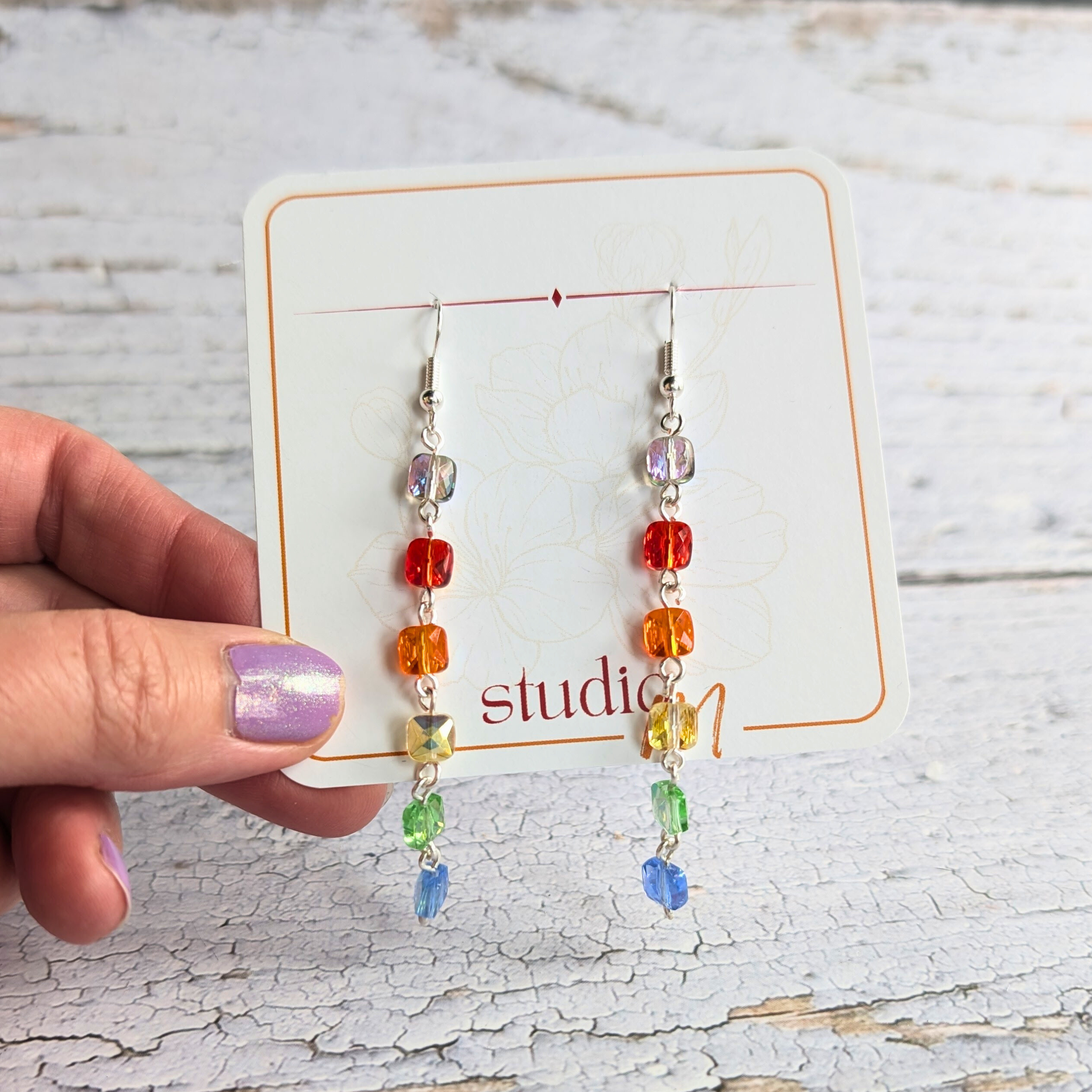 Crystal Rainbow Earrings