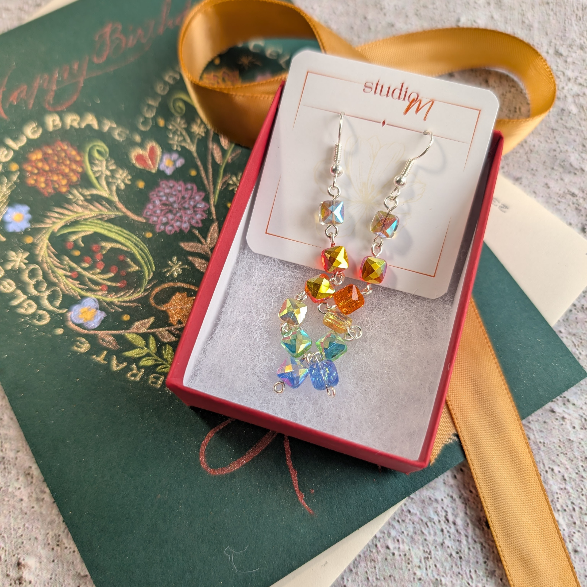 Crystal Rainbow Earrings