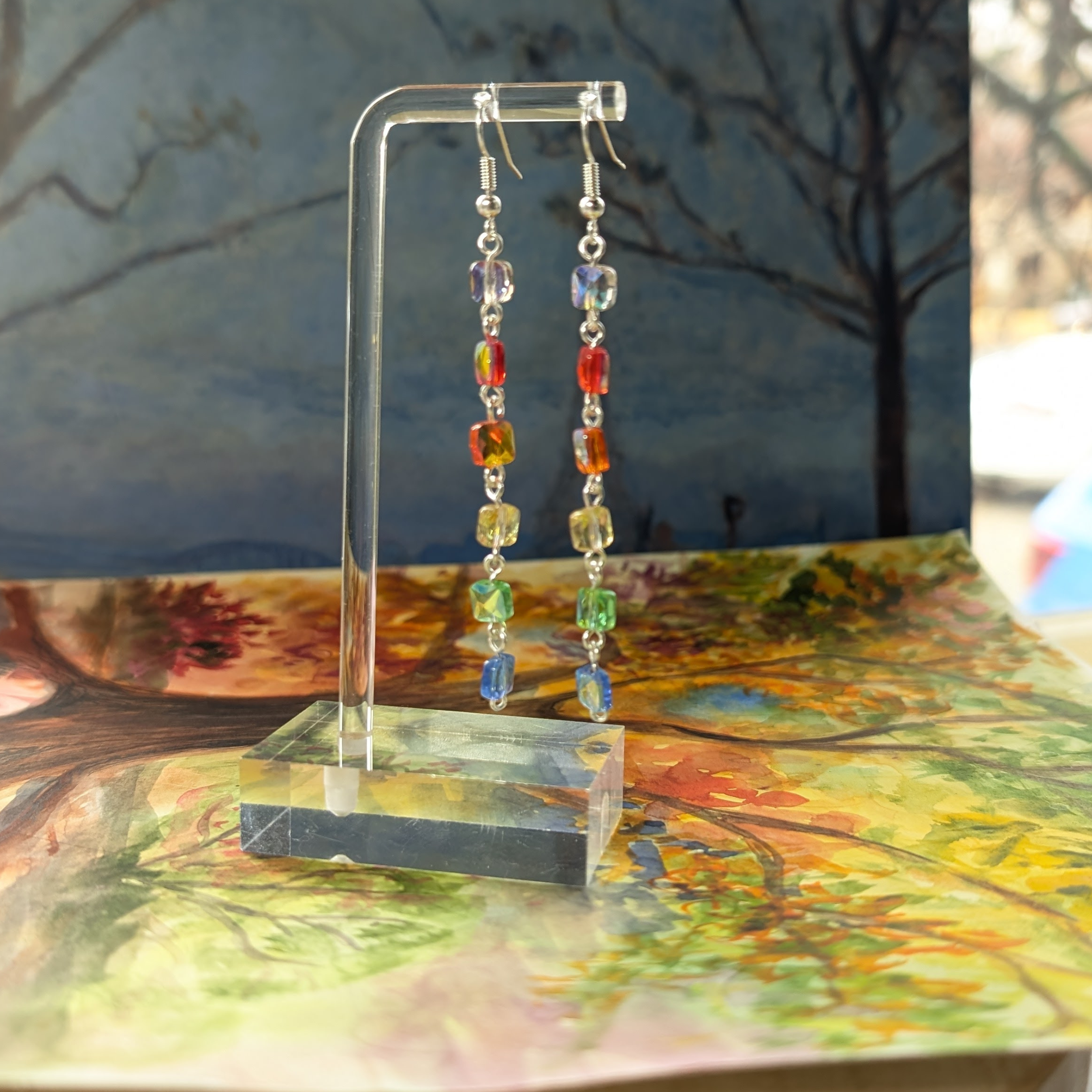 Crystal Rainbow Earrings