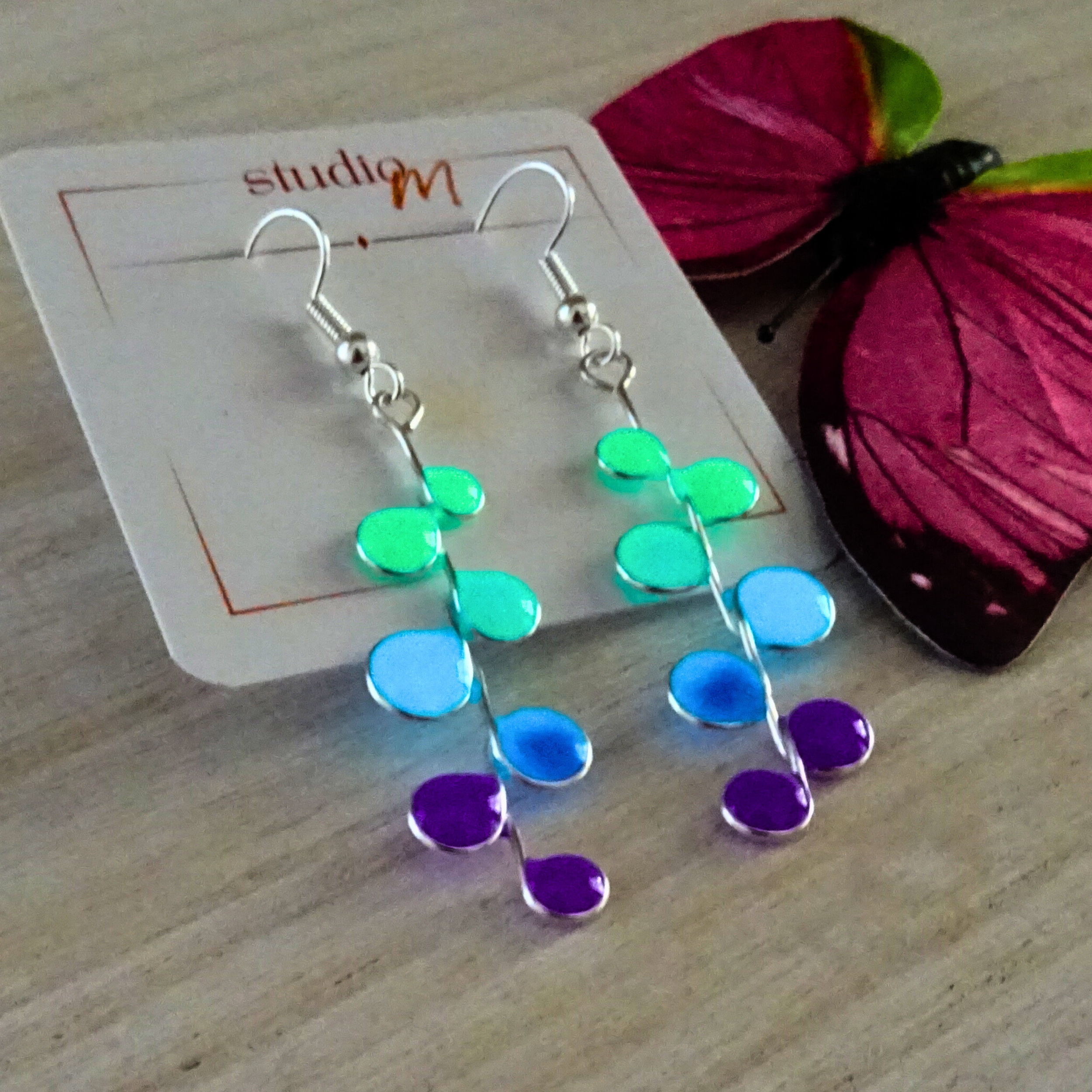 Neon Glow in the Dark Earrings