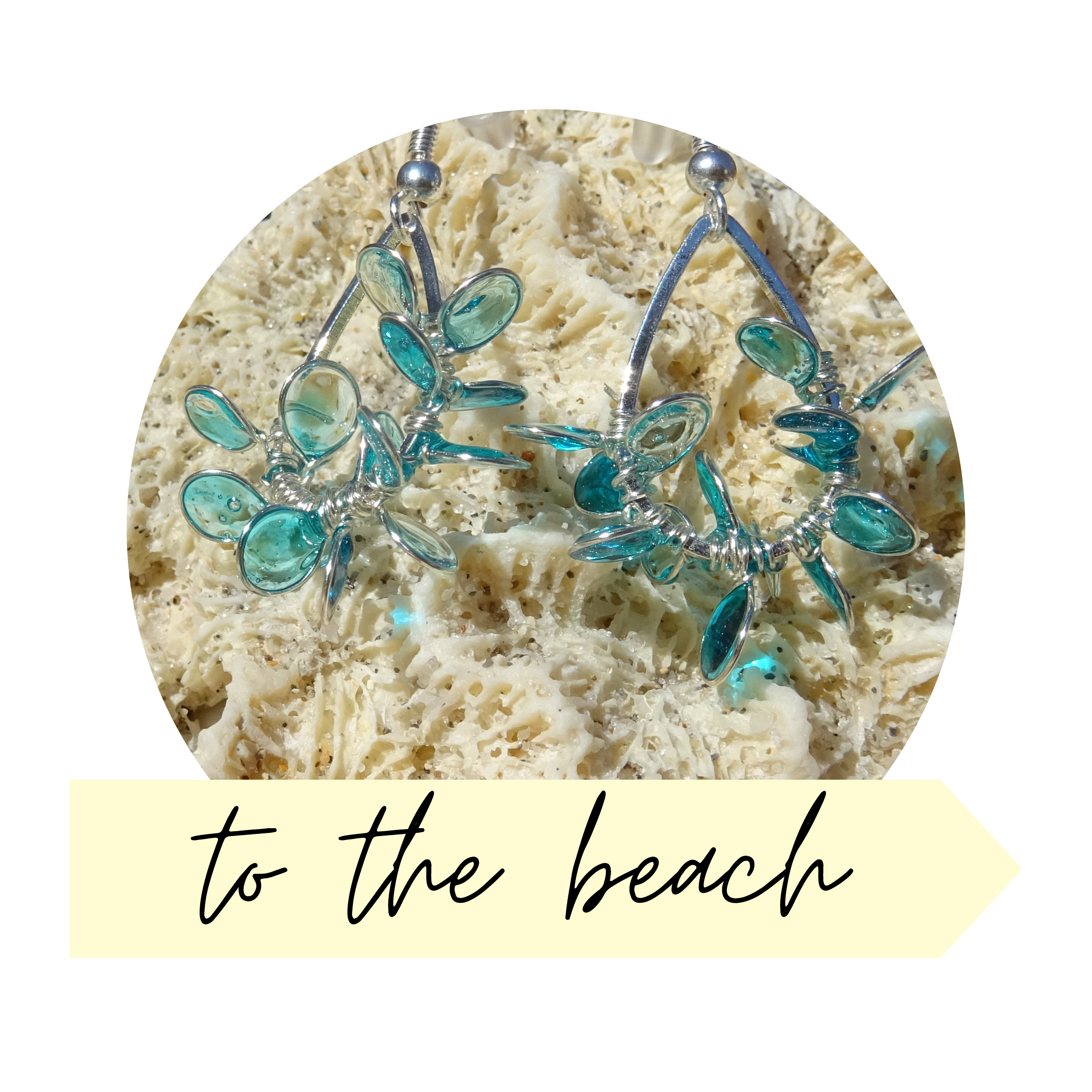 Beach jewelry earrings by Manny Carwile - Studio M